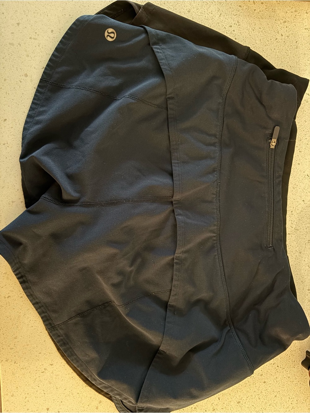 lululemon athletica Black Women's Athletic Skort with Rear Zip Pocket